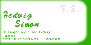 hedvig simon business card